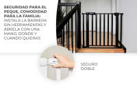 Kinderkraft -  Barrera de seguridad LOCK&GO extensible (75-103 cm) - details 5