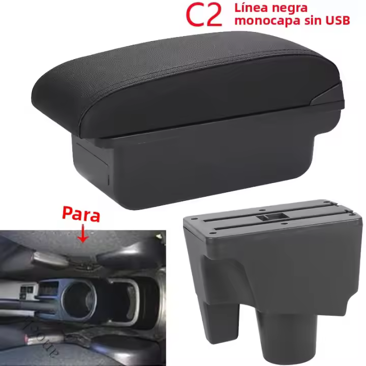 Caja De Reposabrazos Para Toyota Aqua Y Prius C Accesorios Interiores Del Coche Material De Cuero Y Plástico Retrofits Especiales - 1