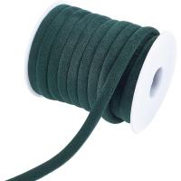 Cordón De Terciopelo Oscuro Verde 8mm 10m Para Collar De Goma Suave Cinta De Terciopelo Con Enrollador Para Manualidades Y Joyería - details 0