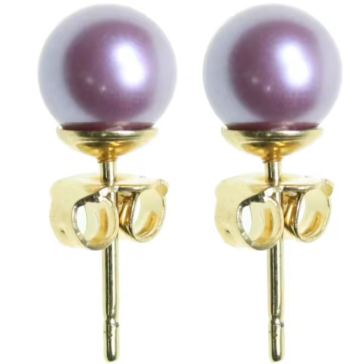 Perlas Mallorca Pm-73007-7mm  Pendientes Para Para Mujer Color Granate - 1