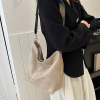 Bolso De Hombro Para Mujer Vintage De Color Sólido Moda Con Correa Ancha Y Gran Capacidad Bolso Cruzado De Estilo Buceo - details 24