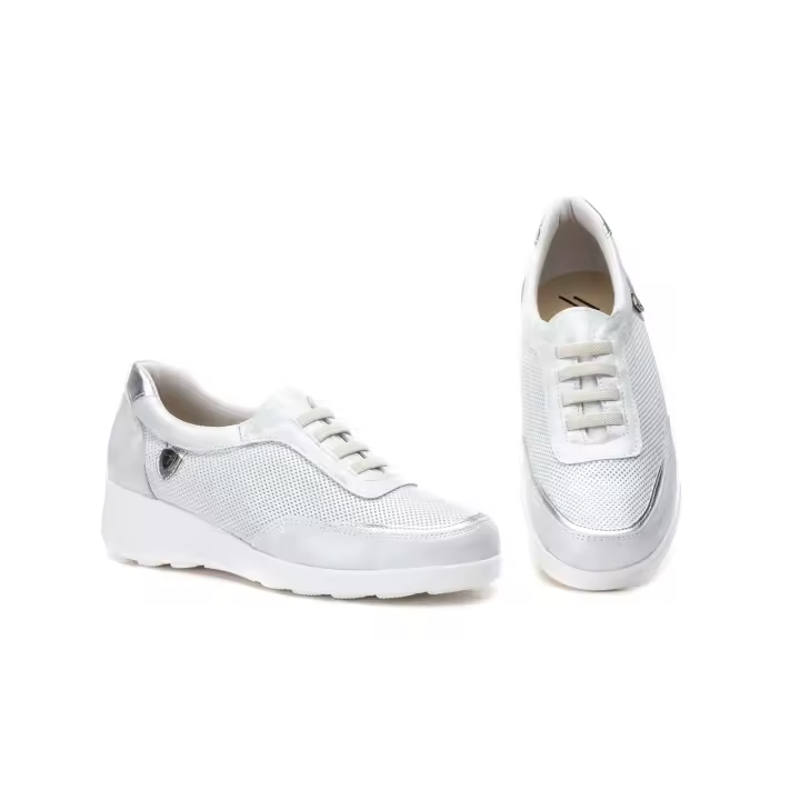 Iberico Shoes Modelo 5580 Deportivos Mujer Piel Cómodos Hechos en España - Zapatos de Barco y Mocasines Mujer - 1