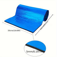 Aluminio Auto Aislante Térmico Y Acústico Espuma Auto Adhesivo Para Capó De Coche Aislante Térmico Y Acústico Pads Para Automóvil - details 6