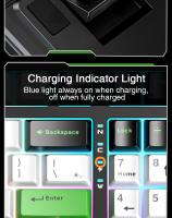 Teclado Mecánico AULA F98X 99 Teclas Tri-modo Intercambiable RGB Ajustable Para Juegos De Esports Con Interruptores Magnéticos - details 21