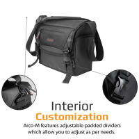 Promate Arco-M Bolsa para Cámara Réflex SLR DSLR 18x22x26 cm - details 1