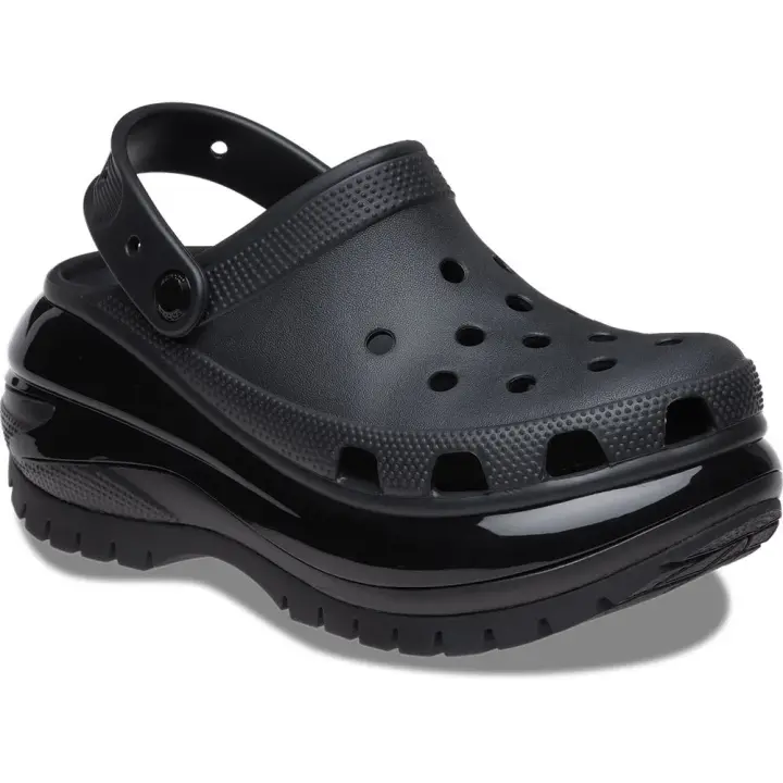 Crocs Zuecos Classic Mega Crush Negro - 1