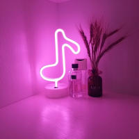 Ilumina Tu Hogar Con Luz LED Neón De Nota Musical USB/Batería Para Pared Decoración De Habitación Y Sala Regalo Para Niños Fiesta - details 6