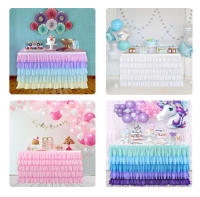 Falda De Mesa De Chiffon Para Fiesta De Cumpleaños Tutu De Encaje Decoración De Boda Impermeable Polyester/cotton Sin Nombre De Marca - details 5