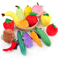 Juguete De Peluche De Frutas Y Verduras Simulación Dinosaurio Suave Para Bebés Juguetes Educativos Para Niños Garlic Strawberry Broccoli Watermelon Pumpkin - details 2