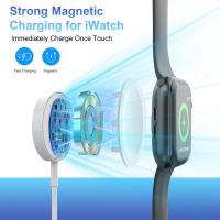 Cargador Magnético Rápido Para Apple Watch Y iPhone Cable Multiusos Compatible Con Reloj Apple 4 En 2 Cargador De Pulsera - details 6