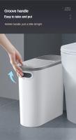 Bandeja De Basura De Baño Grande Y Silenciosa De 10L Con Diseño Espacioso Y Creativo Para Huecos En La Pared Material Plástico Ecológico - details 2
