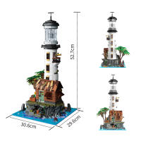 Bloques De Construcción Creativos De Pescador De Village 2340PCS Torre De Mar LED Luz Bricks Juguetes Regalos Para Niños Y Niñas De Más De 14 Años - details 6
