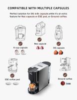 MáQuina Cafetera CáPsulas 4 En 1 Hibrew H3a, Cafetera Express 19 Bares, Modo FríO/Caliente, Tanque De Agua De 1000 Ml, Compatible Con CáPsulas Dg/Nes/K-Cup/Ese/Café Molido, Superautomatica - details 3