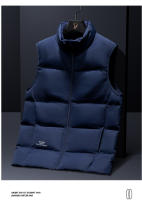 Chaqueta De down Para Hombre Talla Grande Invierno Abrigo Casual Con Capucha Cremallera Y Bolsillos Sin Mangas Aislada Y Gruesa - details 10