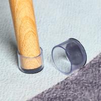 Juego De 4 Pads De Silicona Transparentes Para Patas De Mesa Y Sillas Cubiertas Con PVC Capa Inferior Redonda Protector De Piso Para Muebles Antideslizantes - details 13