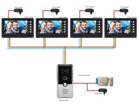 Sistema De Intercomunicación Vidrio Con Cámara IR Pantalla LCD De 7 Pulgadas Para Puerta De Entrada Kit Para Casa Villa Apartamento - details 15