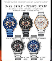 Reloj De Cuarzo Para Hombre BINBOND Marca De Lujo Deportivo Resistente Al Agua Con Dial Decorativo Y Cierre De Seguridad Relogio Masculino - details 9