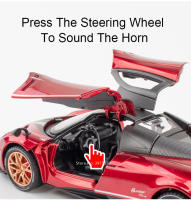 Modelo De Coche De Lujo Pagani Huayra Dinastía a Escala 1:22 Con Sonido Y Luz Juguete De Metal Para Niños Regalo De Navidad - details 4