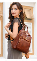 Mochila para mujer, nuevo estilo, tendencia de moda, pequeña mochila, mini, simple, ligera, de PU, temperamento, bolso de compras para mujer - details 14