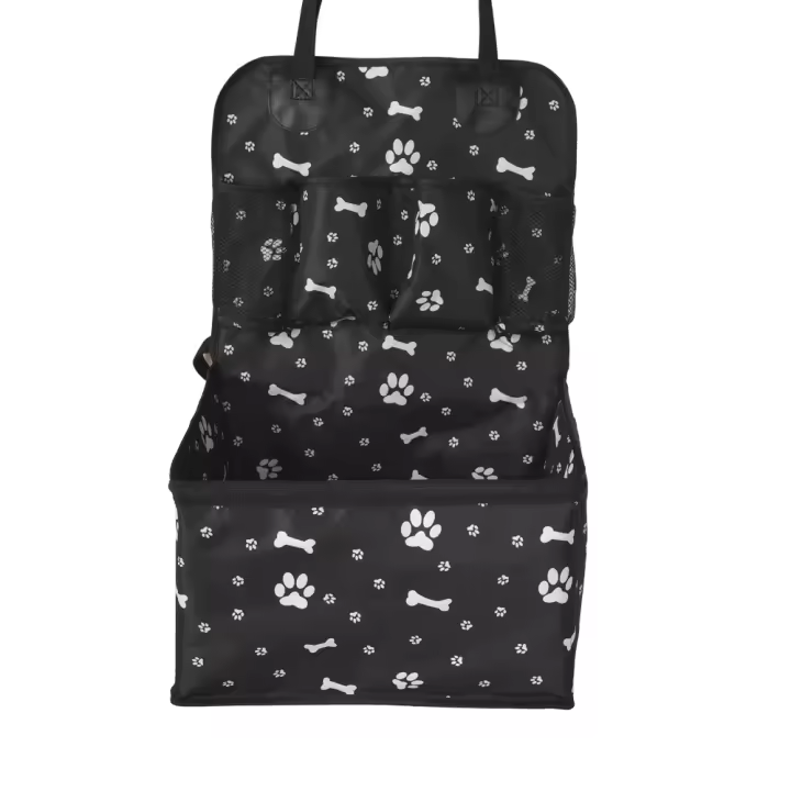 Asiento De Coche Para Perros Con Almacenamiento Y Bolsillos Resistente Al Rasguño Y Duradero Soporte Para Pequeños Y Medianos Perros Accesorios Para Viajes En Coche - 1