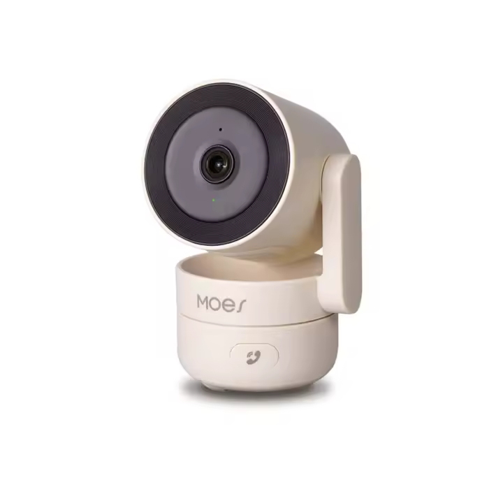 Cámara De Seguridad Inteligente MOES Tuya Wi-Fi 6 HD 4MP Interior Con Seguimiento De Movimiento Y Deteción De Sonido Visión Nocturna Infrarroja Monitorización Para El Hogar - 1