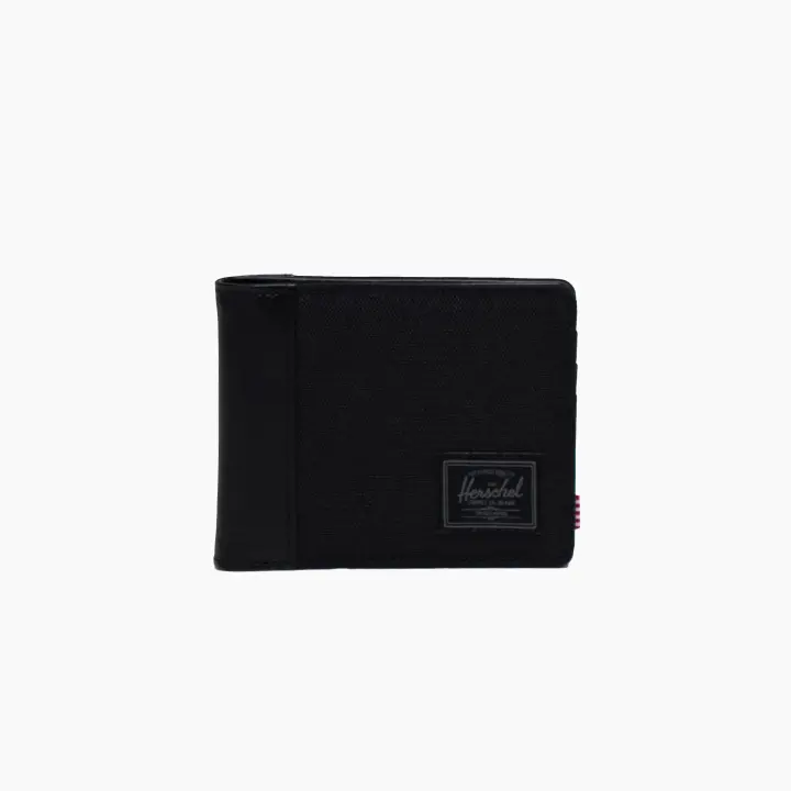 Cartera Herschel para Hombre Negra de Cuero Sintético con Protección RFID y Múltiples Ranuras - 1