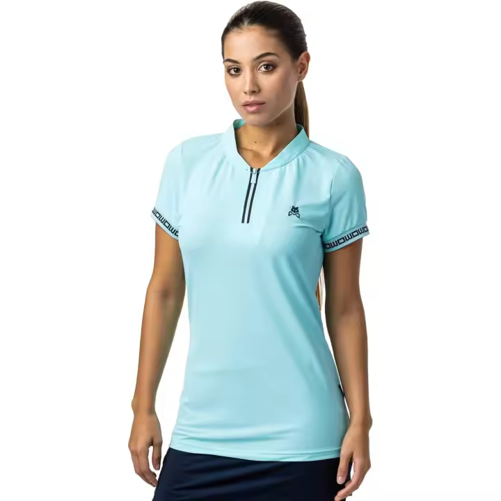 Polo de Pádel Wolf On Wings Zippy Azul Turquesa para Mujer - 1