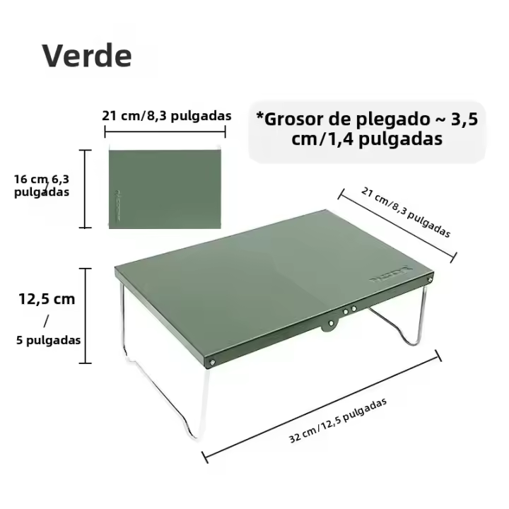 Mesa Plegable Portátil Para Camping Y Paseos Al Aire Libre Ultraligera De Aluminio Pequeña Y Móvil Para Picnics Y Café - 1