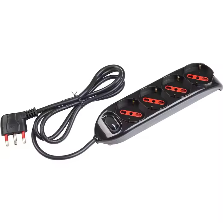 ROSI EMILIA RS94073 MULTIPRESA 4 SALIDAS SCHUKO + 10A + 16A CABLE BRIGHT SWITCH 1.5MT RSIRS94073 Otros equipos en vivo - 1
