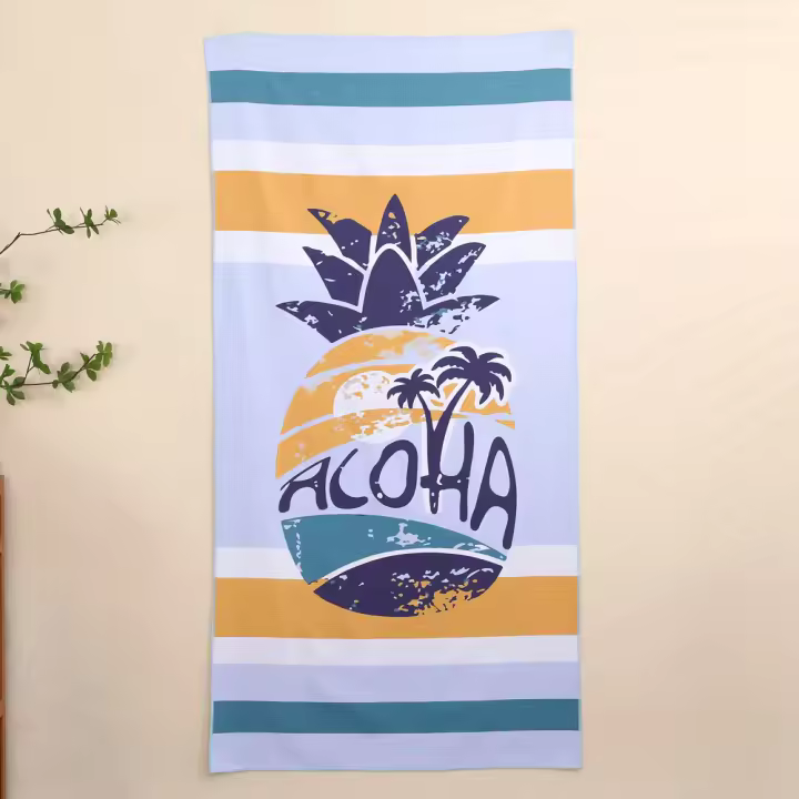 Toalla De Playa De Microfibra Secado Rápido Tamaño Grande 31.5*63 Pulgadas Toalla De Natación Super Absorbente Para Piscina - 1