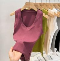 Camisola De Mujer 2025 Estilo Coreano Sólida Con Cuello Redondo Bajo Y Ribbed Basic Summmer Elasticado Slim Versátil - details 24