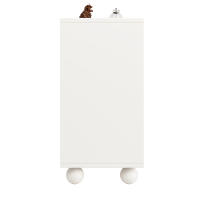 Mueble (120 × 35 × 71cm), mestizaje para Salón, aparador con espacio de estudio, antidumping, Modern, aparador de Arte sencillo con Tapa ajustable, Blanco - details 2
