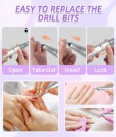Máquina De Uñas Eléctrica DianaBeauty 45000RPM Portátil Para Pintura De Uñas Gel Pulidora Con Pantalla LCD Herramientas De Arte De Uñas Profesional Tamaño 22*18*4.5CM - details 5