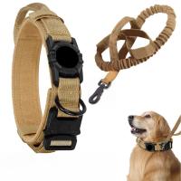 Correa Táctica Para Perros Con Portador Ajustable De Nylon Para AirTag Cierre Metálico Antipánico Accesorios Para Perros Seguros Y Duraderos - details 15