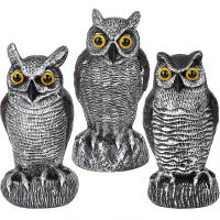 Adorno De Jardín Con Órbitas De Águila Plástico Impermeable Para Disuadir Pájaros Decoración Antipájaros Para Exterior - details 0