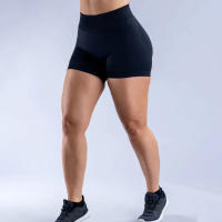 Shorts De Yoga Sin Costuras 4.5" Para Mujer Con Efecto Scrunch Y Levantamiento De Glúteos Pantalones De Gimnasio Para Correr Tejidos De Nylon Y Spandex Tallas XS a XL - details 15