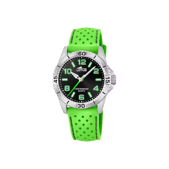 RELOJ LOTUS 18663/4 CADETE JUNIOR COLLECTION COMUNION SILICONA VERDE + REGALO PULSERA LOTUS - 1