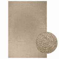 vidaXL Alfombra ZIZUR aspecto yute interior/exterior 200x290 cm en color Beige/Antracita - details 0