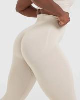 Leggings De Yoga Para Mujer Oneractive High Waist Elastic Monochromaticos Fitness Gimnasio Entrenamiento Correr Pantalones Sin Costuras - details 12