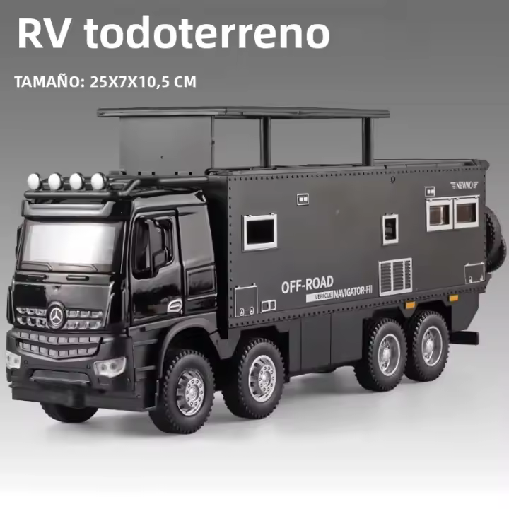 Mercedes Benz Nomadismo Vehículo De Tierra Modelo Aluminio 1:32 Con Sonido Y Luz Coche Miniatura Para Colección Juguete Educativo Para Niños - 1