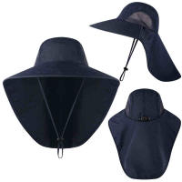 Gorro De Safari Ajustable Para Hombres Y Mujeres Protección UV 50+ Con Pico Para El Cuello Y Sombrilla Para Exterior Respirable Para Pesca Y Senderismo - details 9