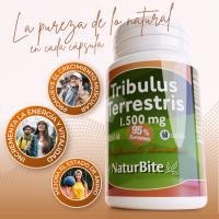 Tribulus Terrestris 1500mg de NaturBite. Con el 95% de Saponinas. Todo potencia para ayudarte a tener una vida más feliz y plena. Tribulus terrestris Naturbite, desde 2012 ayudando a la felicidad de las personas de ambos sexos y sus parejas... - details 2