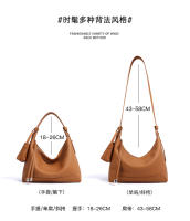 Bolso De Hombro Para Mujer De Cuero Genuino Diseñador Lujo Cowhide Nueva 2025 Bolso Cruzado De Underarm Bolso Baguette Zipper Versátil - details 13
