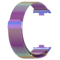 Correa De Acero Inoxidable Para Redmi Watch 4 Y Xiaomi Mi Band 8 pro Milanés Con Cierre Magnético Pulsera Compatible Con Mi Band 7 6 5 4 3 2 1 - details 8