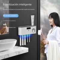 Set De Organizador Para Baño Con Soporte De Dientes Eléctricos Y Desinfección UV Secado Montaje En Pared Incluye Pasta De Dientes - details 1