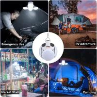 Lámpara De Camping Solar Impermeable Con Luz De Fútbol Y USB Recargable Bombilla LED Plegable Para Emergencias Lámpara De Pesca Ideal Para Tienda De Campaña Jardín Hogar Coche Fiesta - details 7