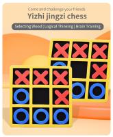 Juego Clásico De Tres En Raya Tic Tac Toe Portátil Para Todas Las Edades Juguete De Estrategia Ineludible Para El Tiempo - details 0
