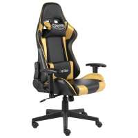 vidaXL Silla gaming giratoria PVC en color Rojo/Verde/Dorado y más | cómodas modernas ergonómicas para comedor cocina salón hogar - details 2