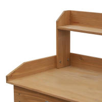 Mesa de Plantación Mesa de jardinero con bañera de Madera de Abetado H112cm para jardinería y el Servicio de Plantas, estable y resistente a la intemperie - details 4