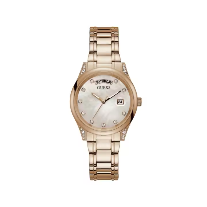 Guess Reloj Mujer Analogico Cuarzo con Correa de Acero inoxidable GW0047L2 - 1